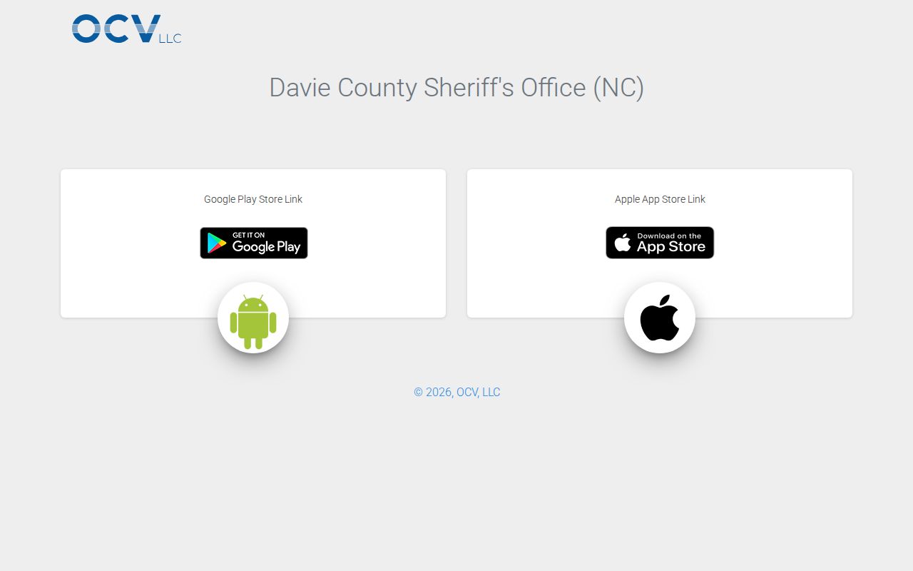 Davie County Sheriff app for recent arrest and jail information