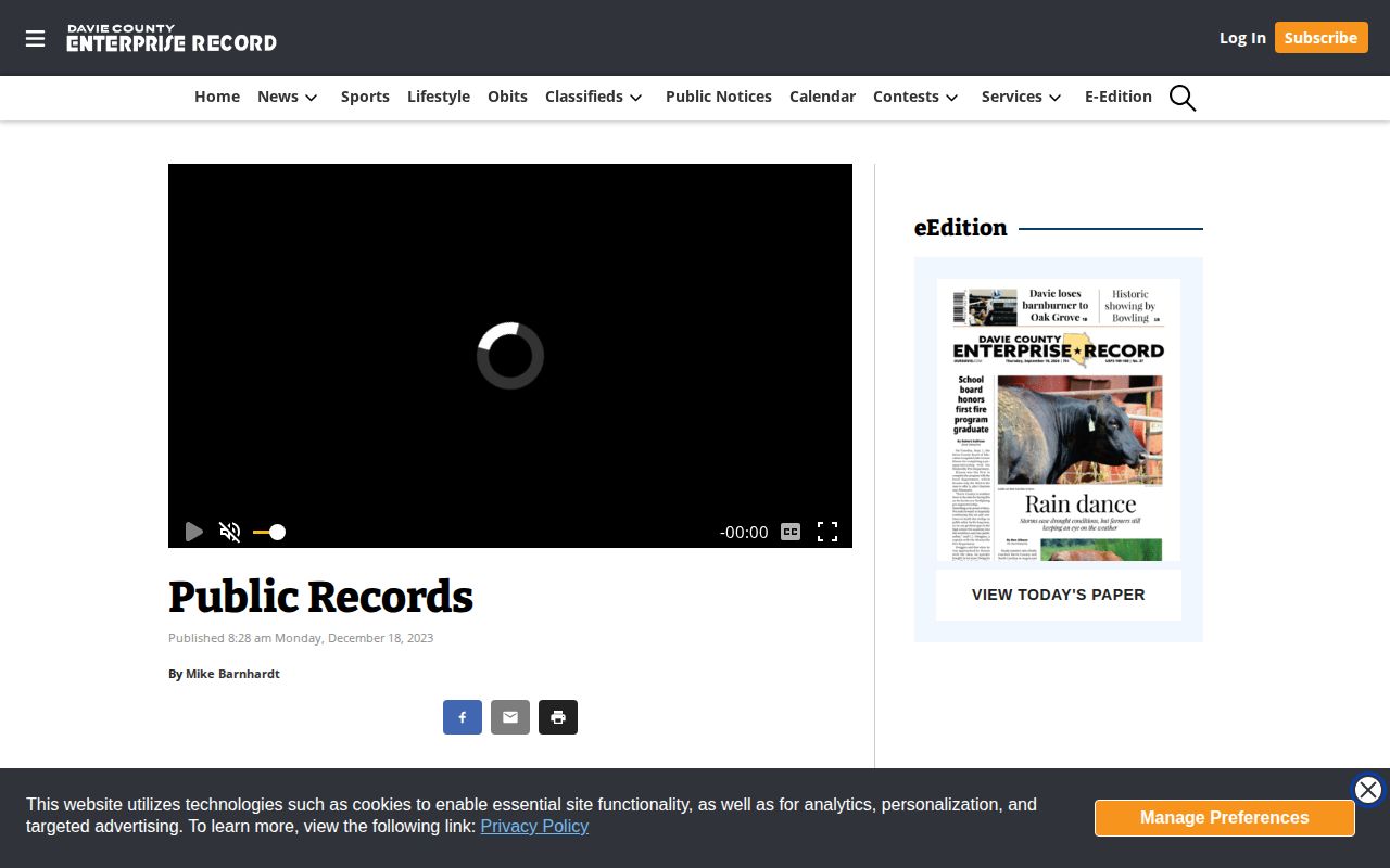 Our Davie local arrest public-records article